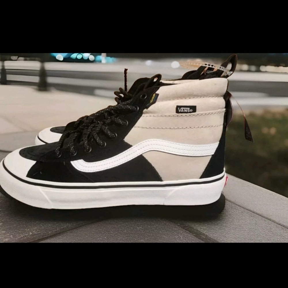 VANS SK8-HI MTE-2 Mens Hiking 2 Tone Utility Sneakers Black Khaki Shoes Size 10